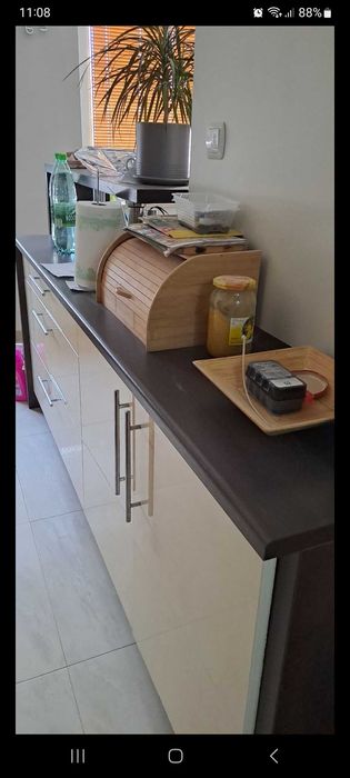 Meble kuchenne + zlew jednokomorowy granitowy