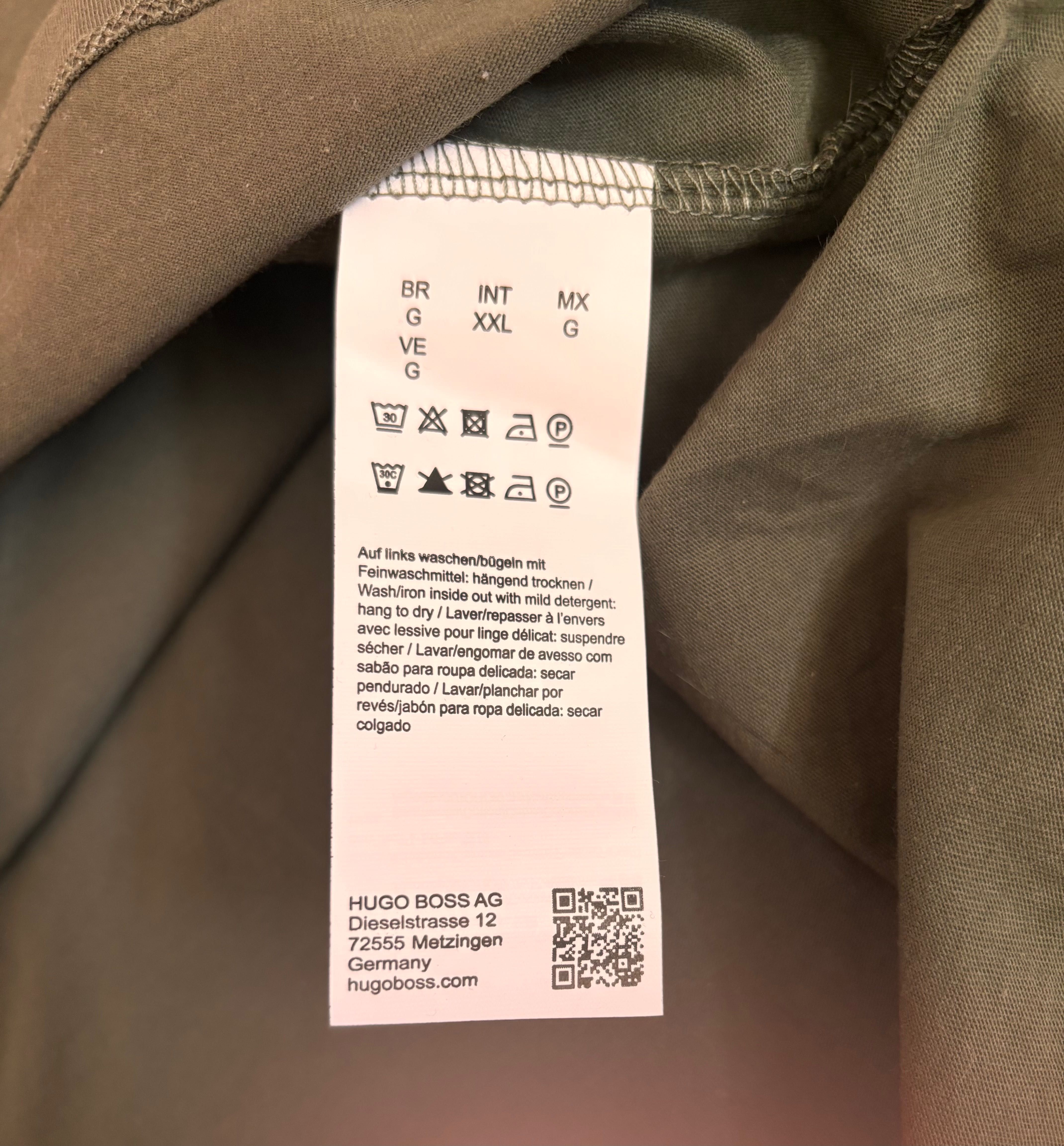 Hugo koszulka damska print xxl khaki nowa hugo boss