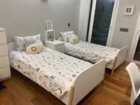 Conjunto de camas individuais de crianca 90x190cm