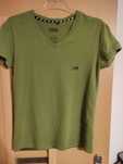 koszulka dzik v-neck khaki tshirt