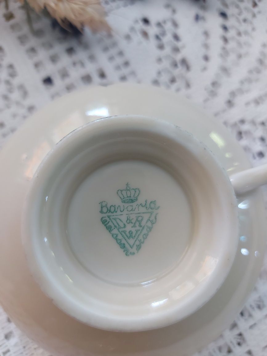 Starusieńka filiżanka ze spodkiem D&RV Bavaria