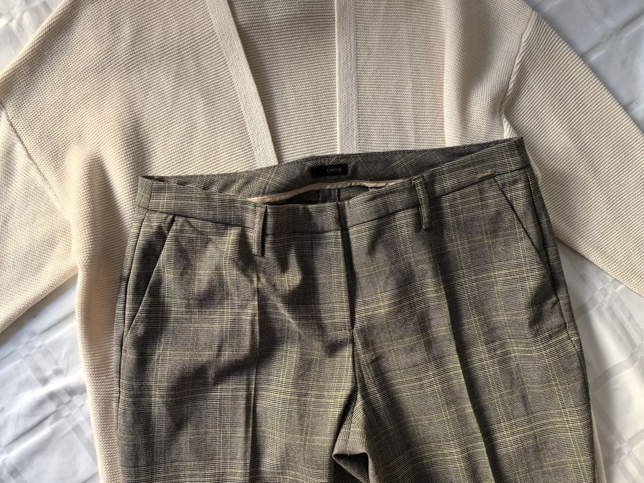 Spodnie Damskie W Kratę Cinique r. 42/44