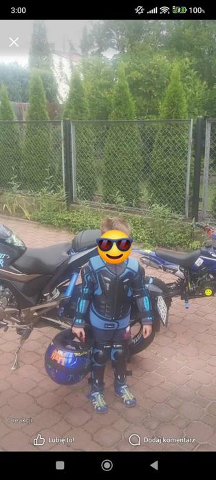 Mini cross pitbike enduro 50 super stan kask zbroja