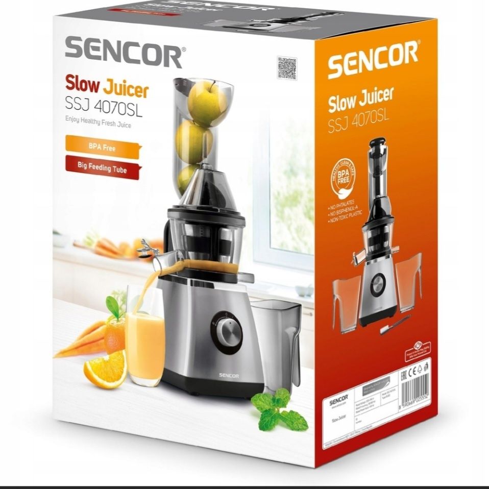 Wyciskarka, sokowirówka Wolnoobrotowa Sencor SSJ 4070SL