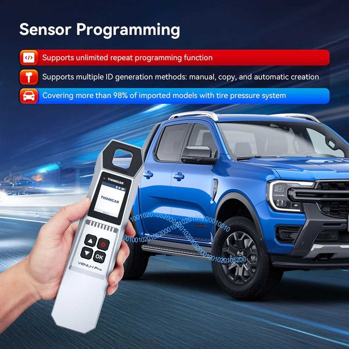 ThinkCar THINKTPMS VENU iPro Programador Valvulas Pneus +4 TPMS (NOVO)
