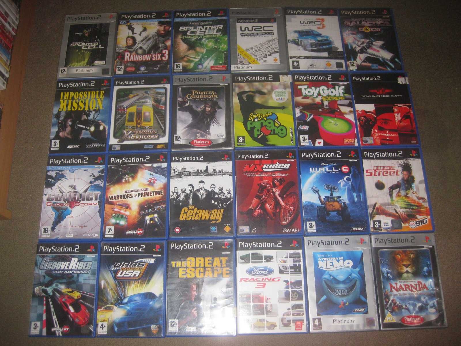 24 Jogos para Playstation 2 completos!