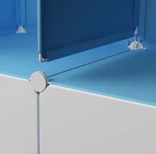 Шафа дитяча Блакитна модульна органайзер стелаж комод шкаф