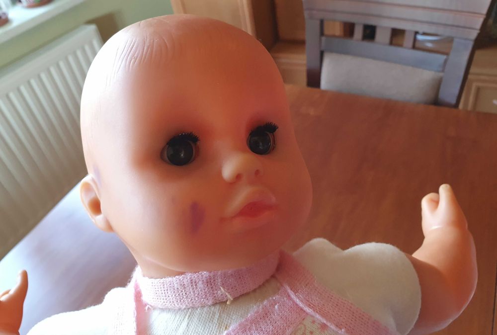 Lalka bobas z czasów PRL