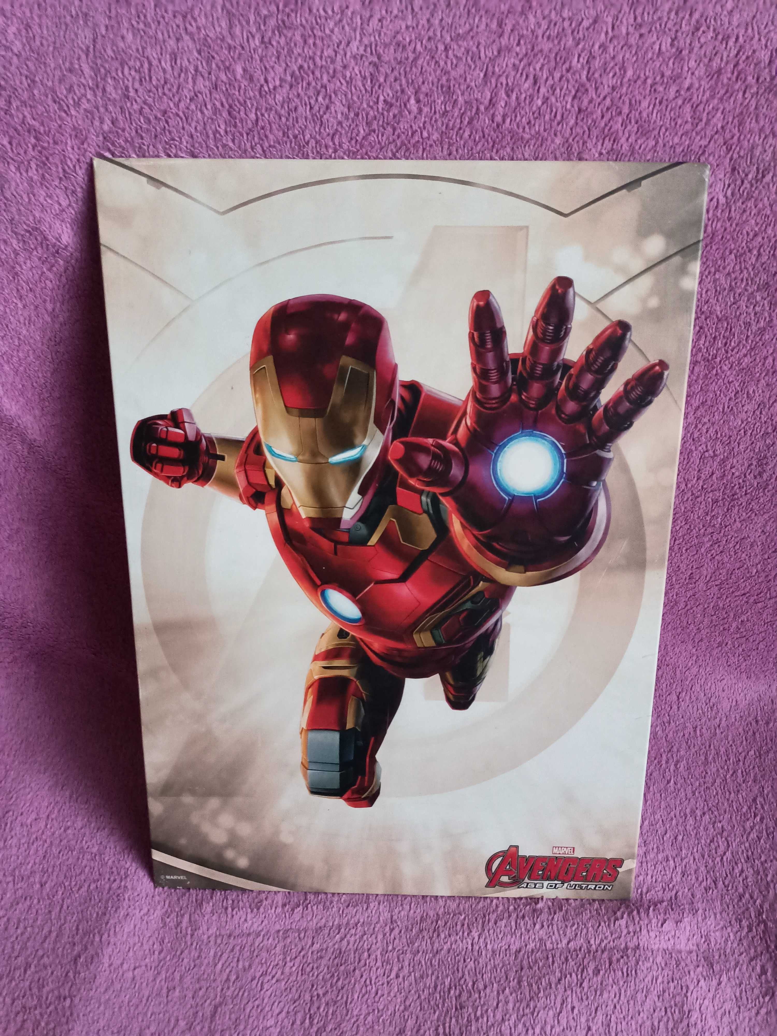 Plakat Iron Man na metalu