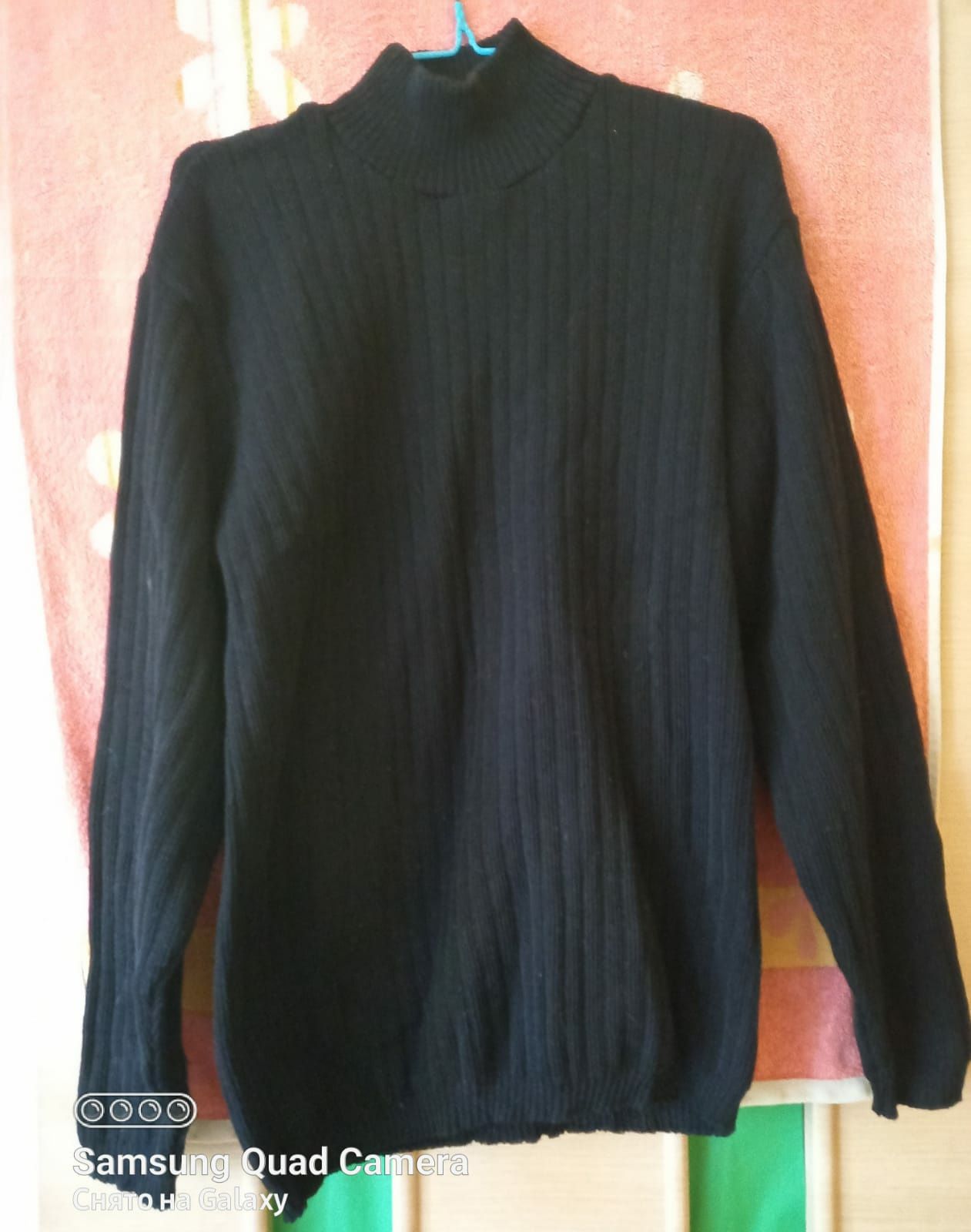 Осенне-зимний мужской полушерстяной свитер джемпер водолазка