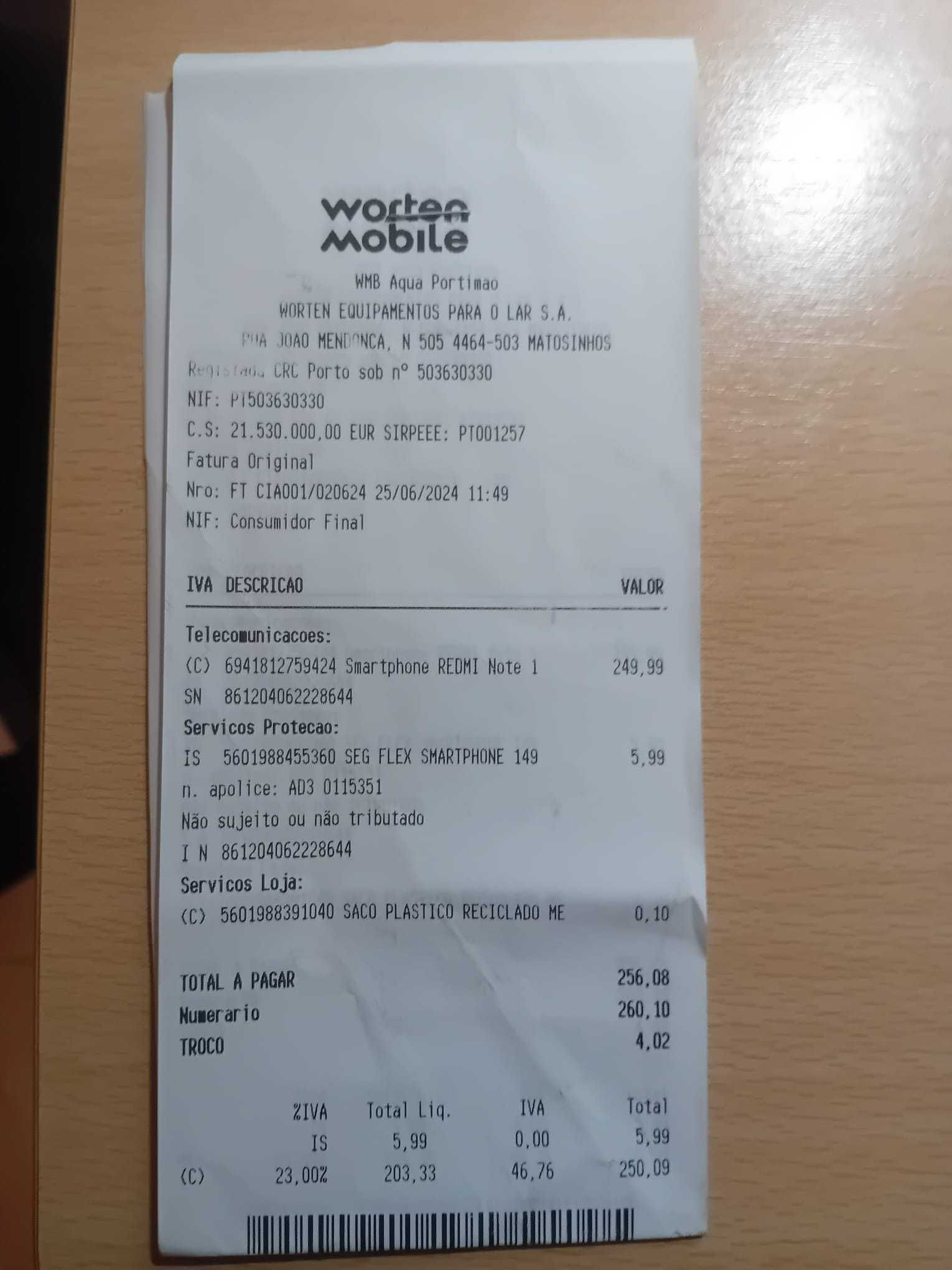Xiaomi - ainda com 2 anos de garantia!