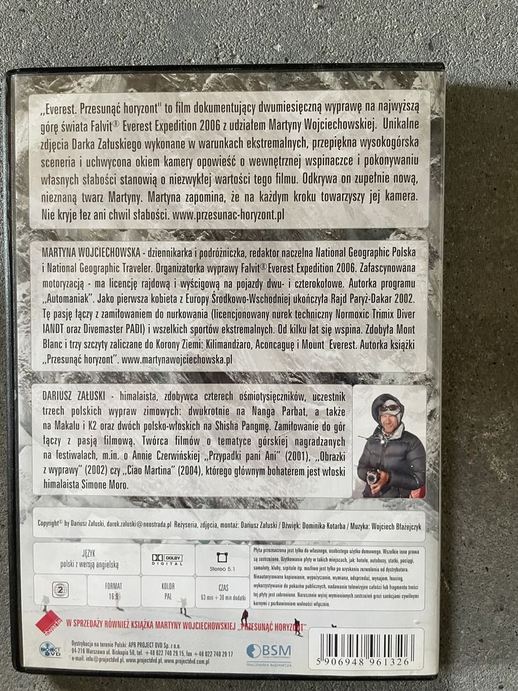 Film gorski. Lawina. Everest przesunac horyzont.