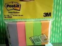 Zakładki indeksujące Post-it® neonowe 5 bloczków x 100 kartek 15x50 mm