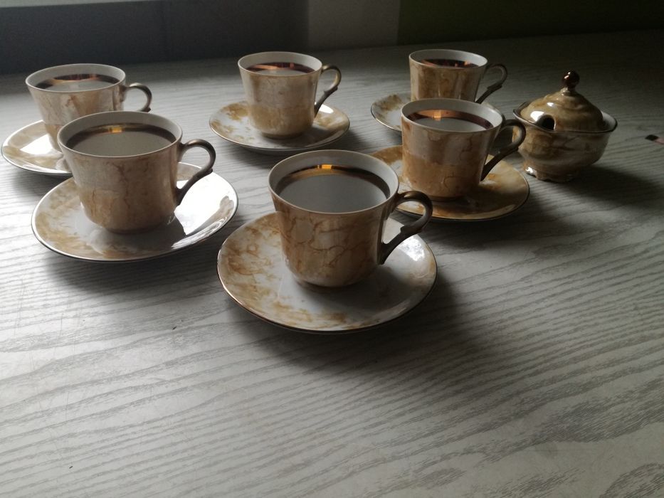 Kolekcja kawowa -serwis z ZPS "Karolina" (dla 6 os.) PRL