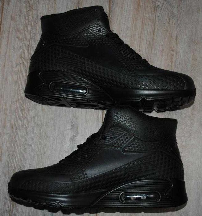 Демісезонні високі кросівки хайтопи еко шкіра унісекс 39 р. 25,5 см .