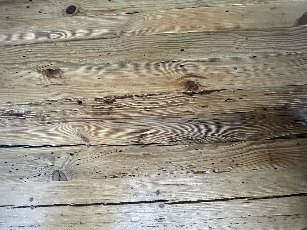 Stół industrialny ze starego drewna produkcji Retrowood okrągły 150cm