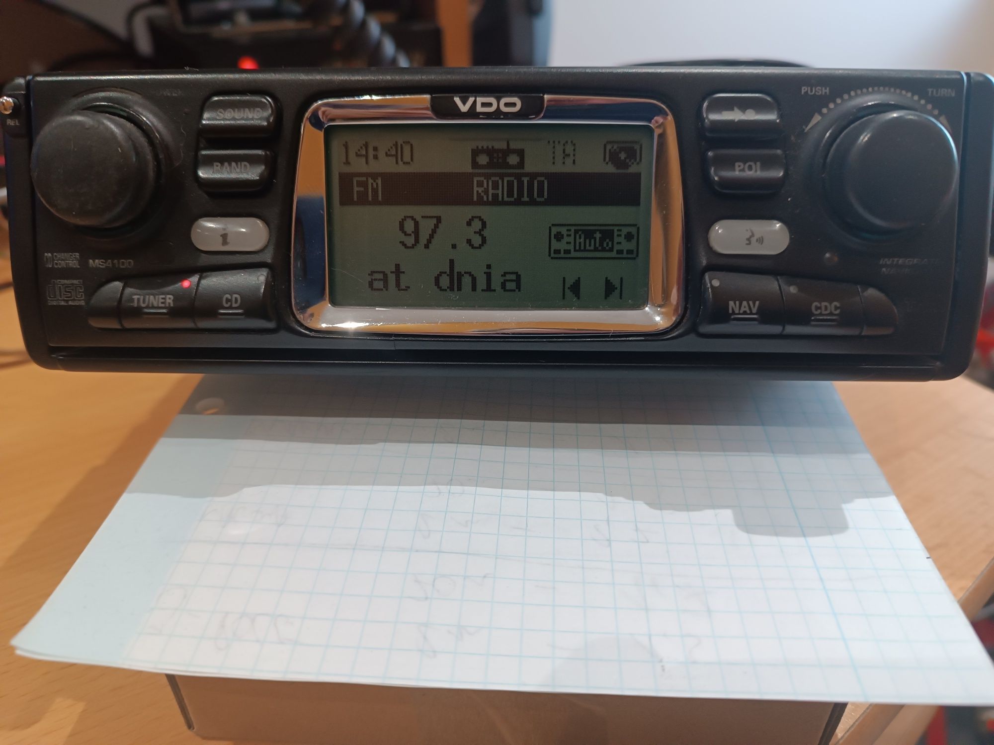 Radio samochodowe VDO ms4100 1 din gps