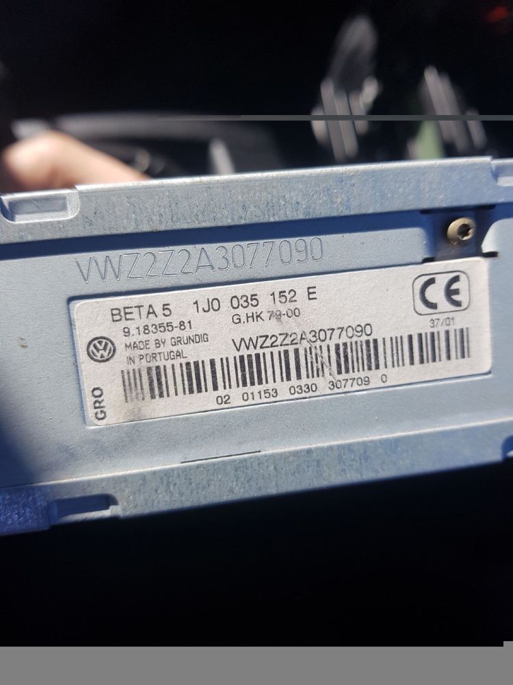 Код разблокировки магнитол Volkswagen Audi Seat VW Jetta Passat Caddy