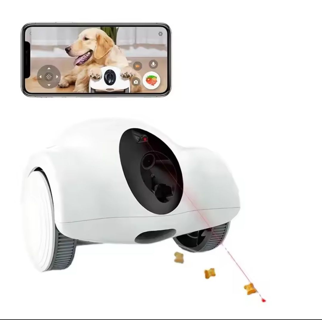 Robot monitorujący karmiący kompan pies kot zwierząt  domowych
