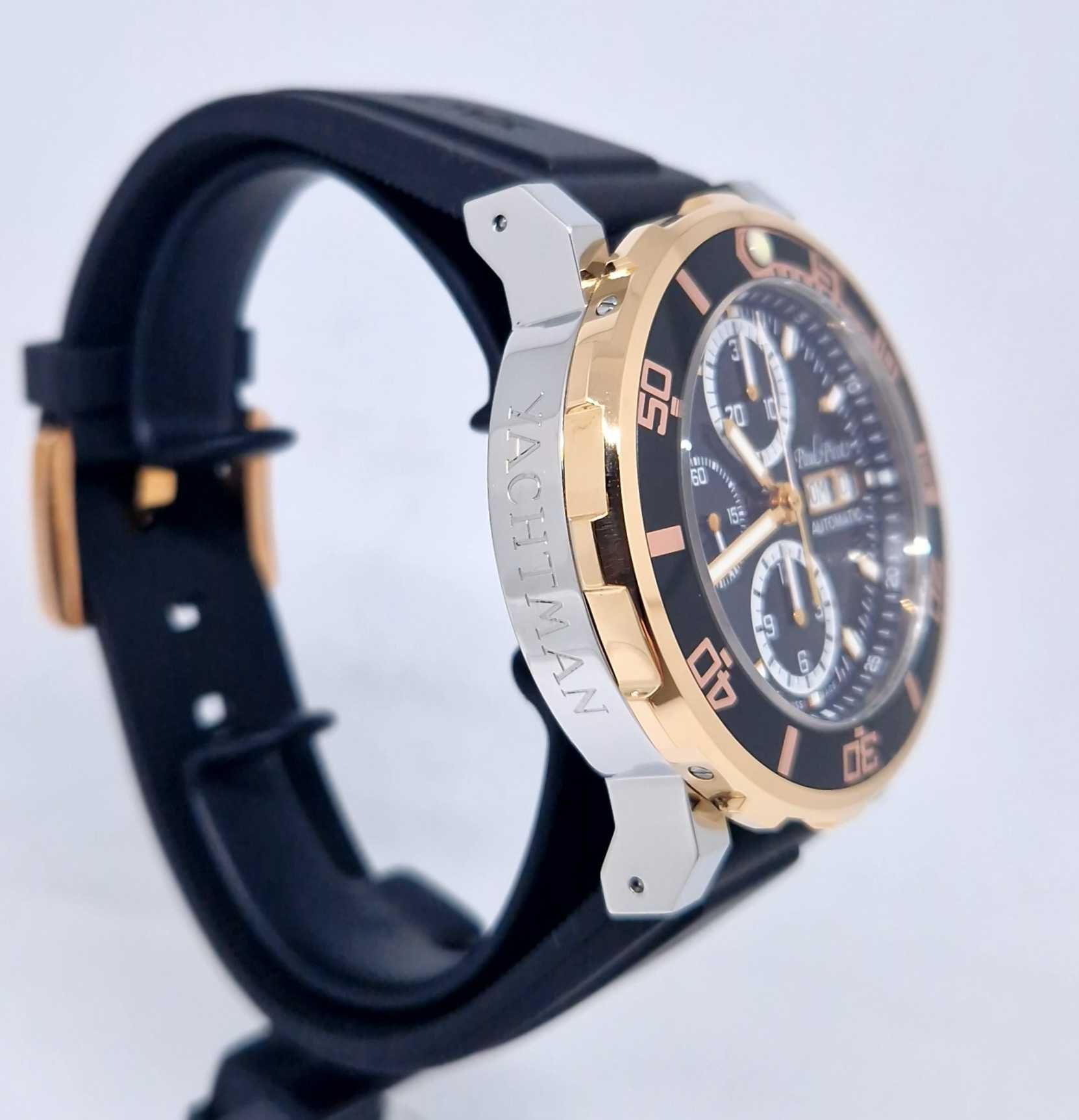 Paul Picot Yachtman III Chronograph P1127.SRG.B.3604CM001 steel Gold