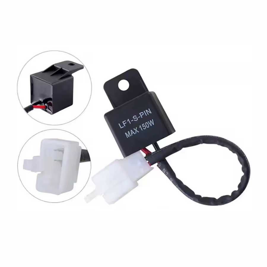 Relé intermitente LED para motos 12V - 2 pinos universal