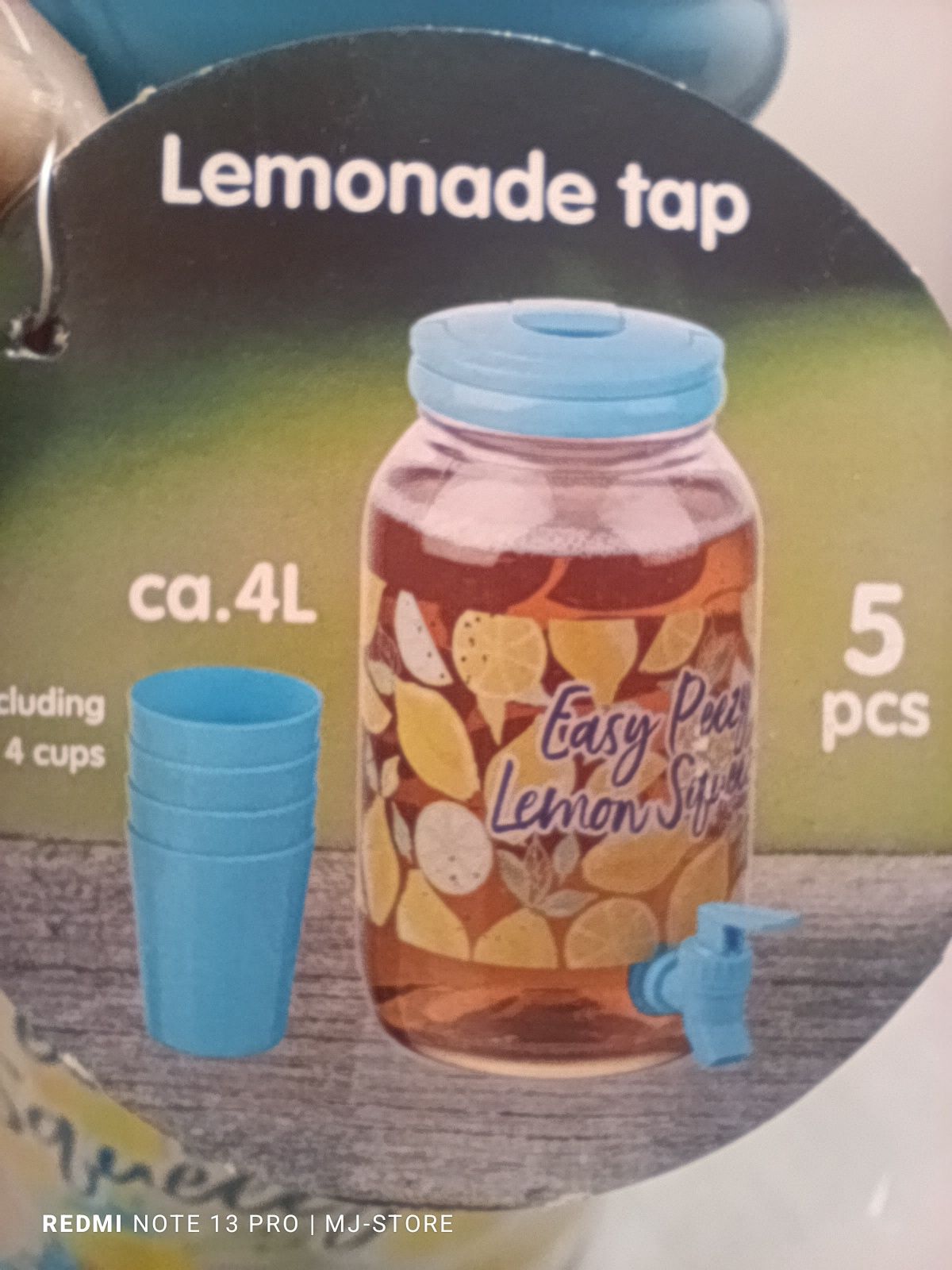Słój na lemoniadę z kranikiem