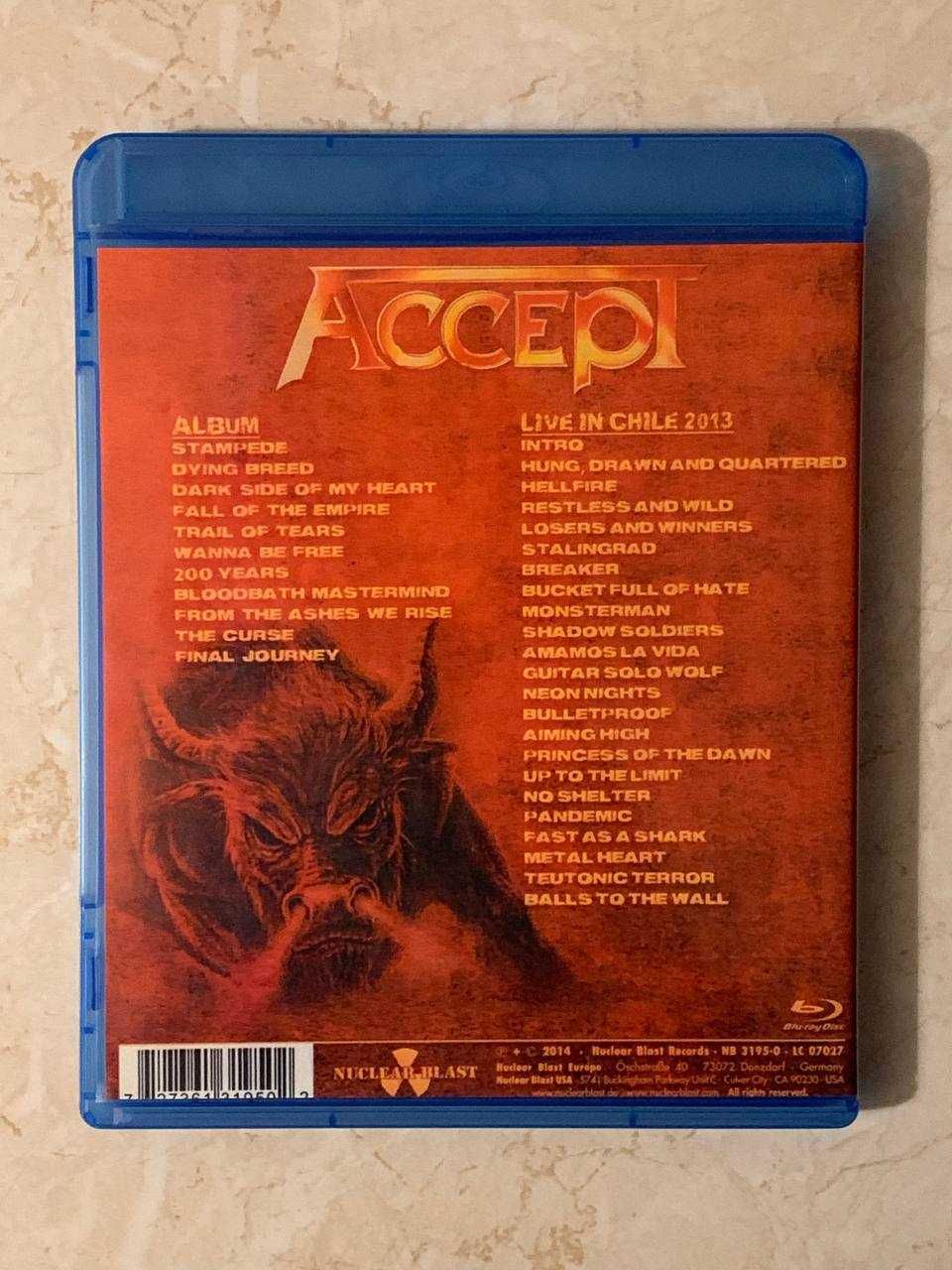 Blu ray - Accept koncert (Live in Chile)