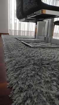 Carpete 200x300 cinza/brilho