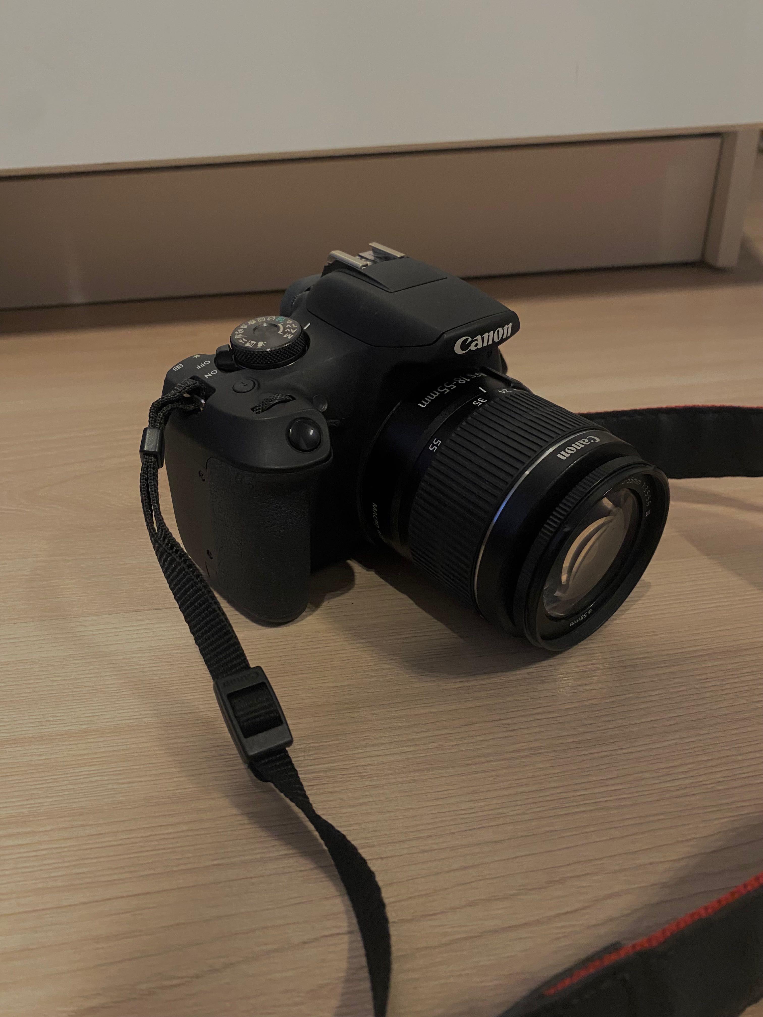 Canon EOS 2000D + torba + bateria + pasek + ładowarka – stan idealny!