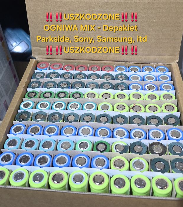 Akumulatory do elektronarzędzi, latarek itd ‼️DEPAKIET 100 szt.‼️