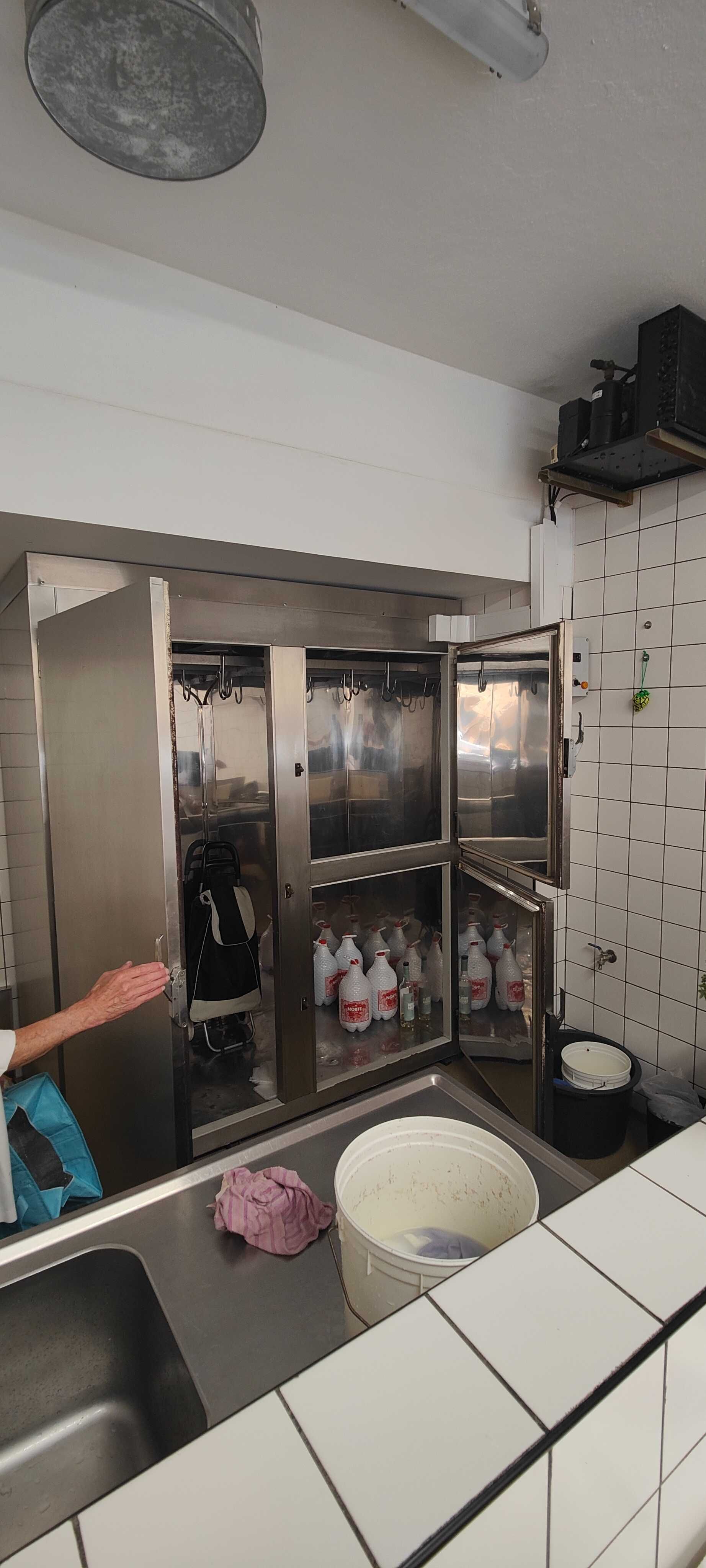 Frigorífico Comercial de Aço inoxidável com motor funcional