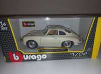 Bburago Porsche 356B Coupe kolor Ivory, skala 1:24