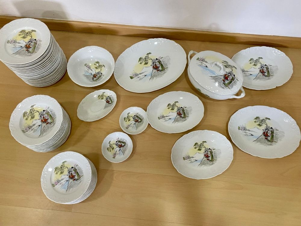 Conjunto pratos SPAL Porcelanas de Portugal