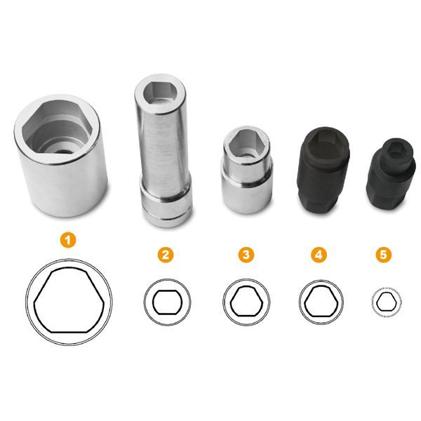 Jogo 5 Chaves 1/2" para Bomba Injectoras Bosch - 2585