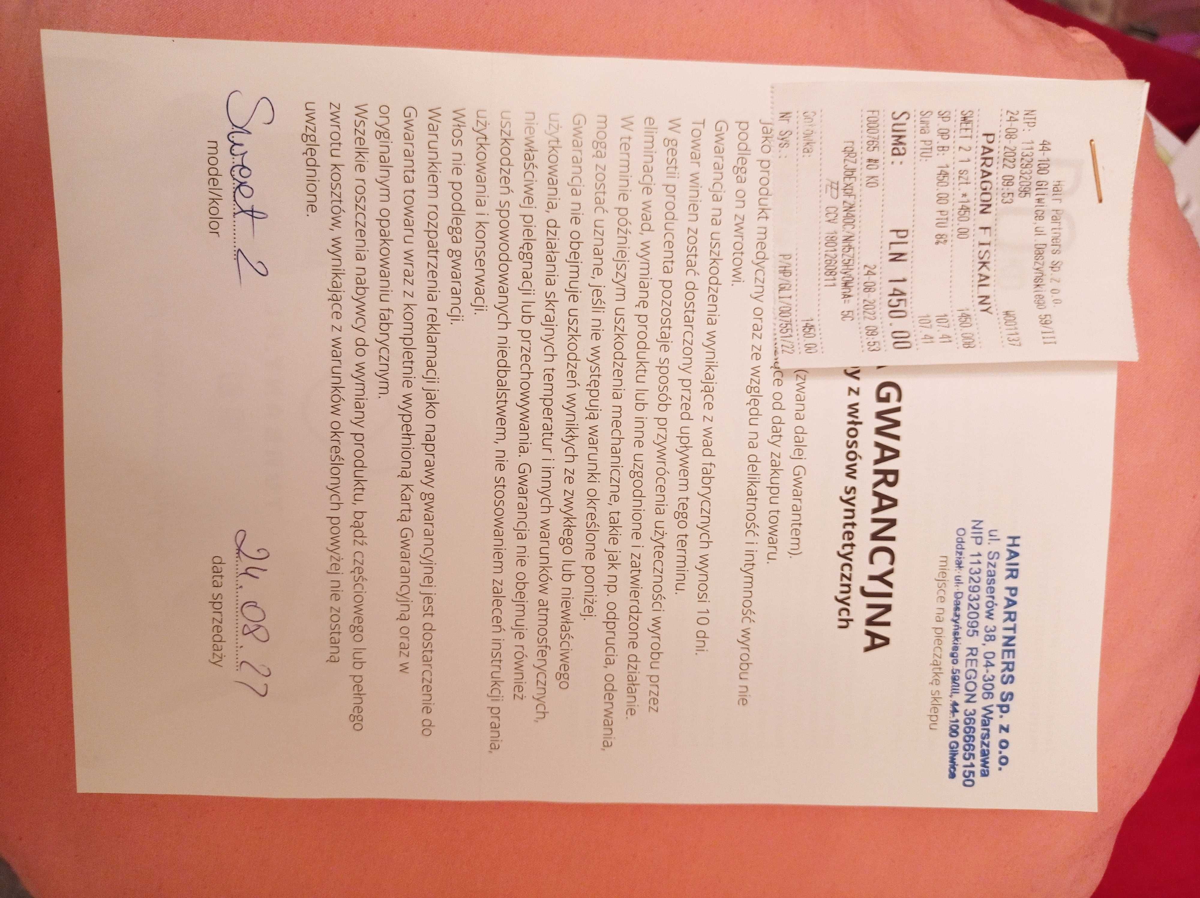 Ciemnobrązowa, piękna peruka, jak nowa, ROKOKO. Cena ostateczna