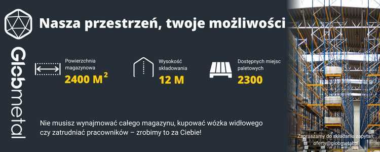 Wynajem miejsc paletowych -Magazyn, obsługa logistyczna, składowanie