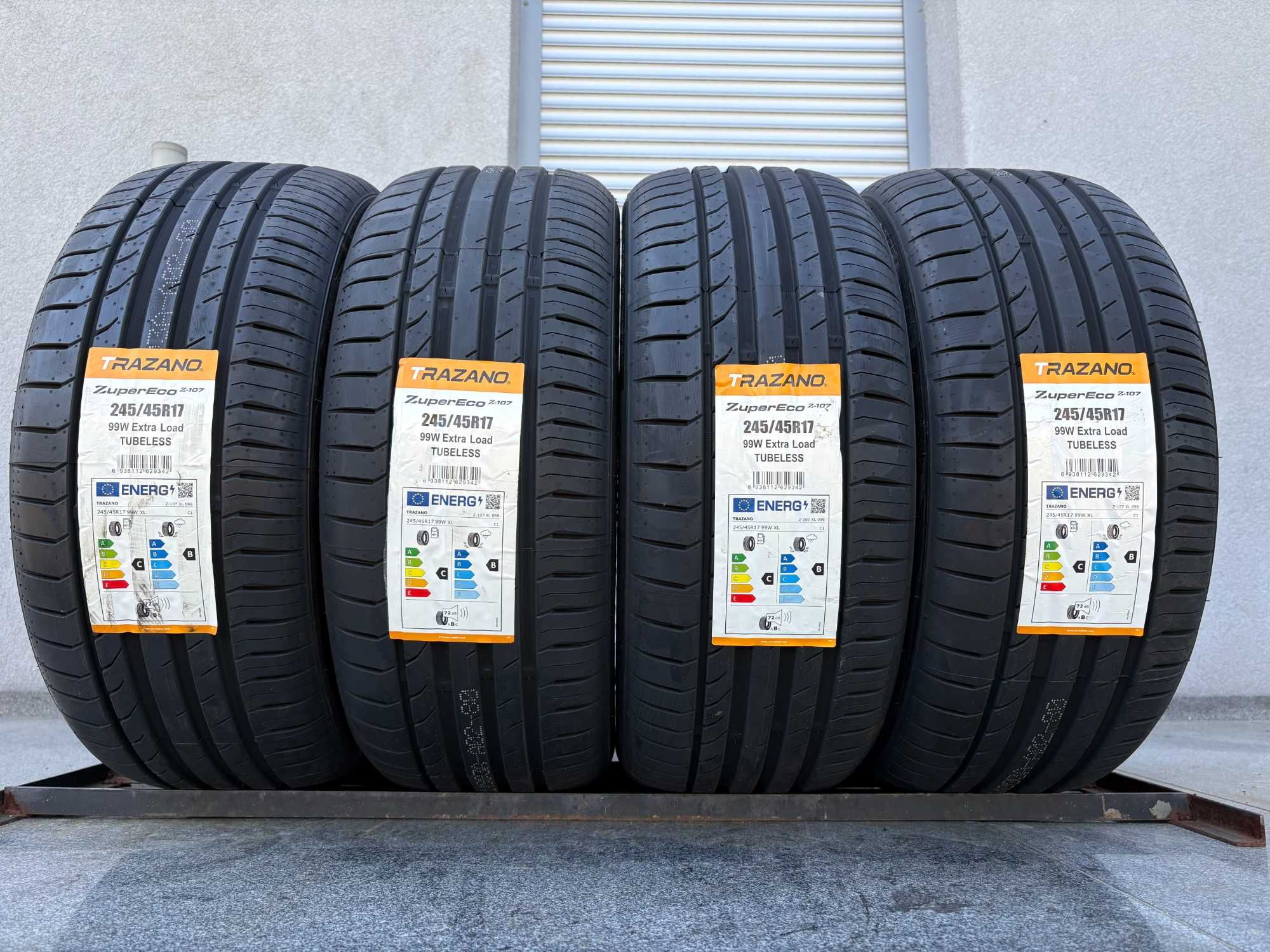 4szt letnie 245/45R17 Trazano Z107 99W XL prod. 2024r C,B,72db gwaranc