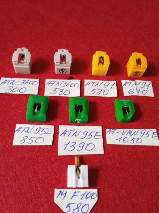 Голки вставки і картриджі нові AT3600L AT91 AT95E AT-VMN95C