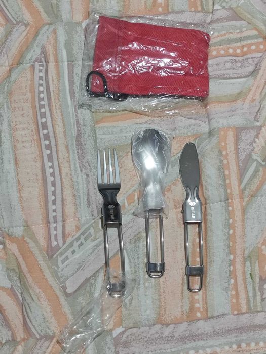 talheres para campismo