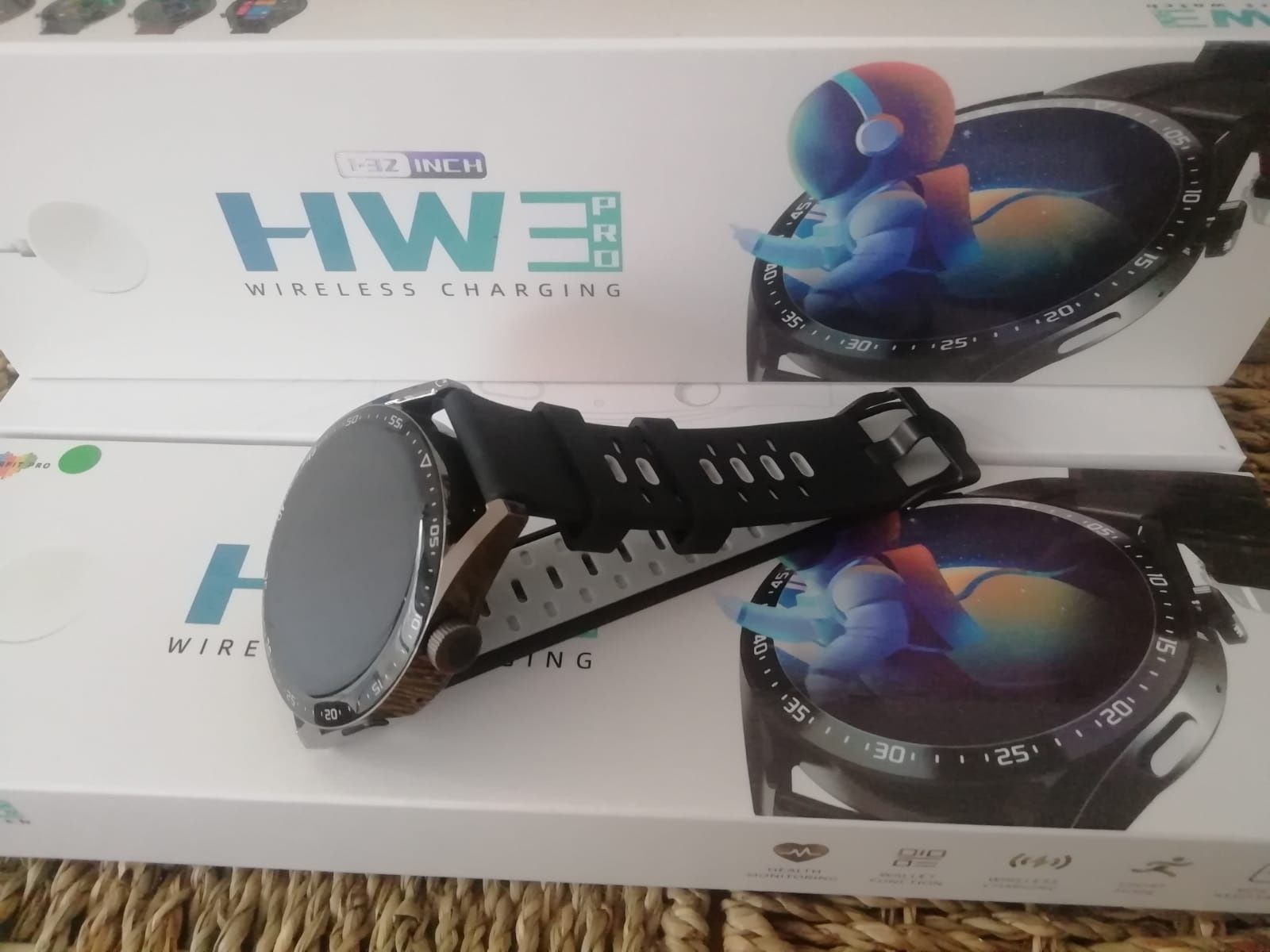 Hw3 Pro Smartwatch com chamadas (novo) preto cinzento