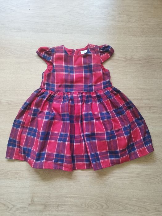 Elegancka Sukienka w kratę C&A r. 86