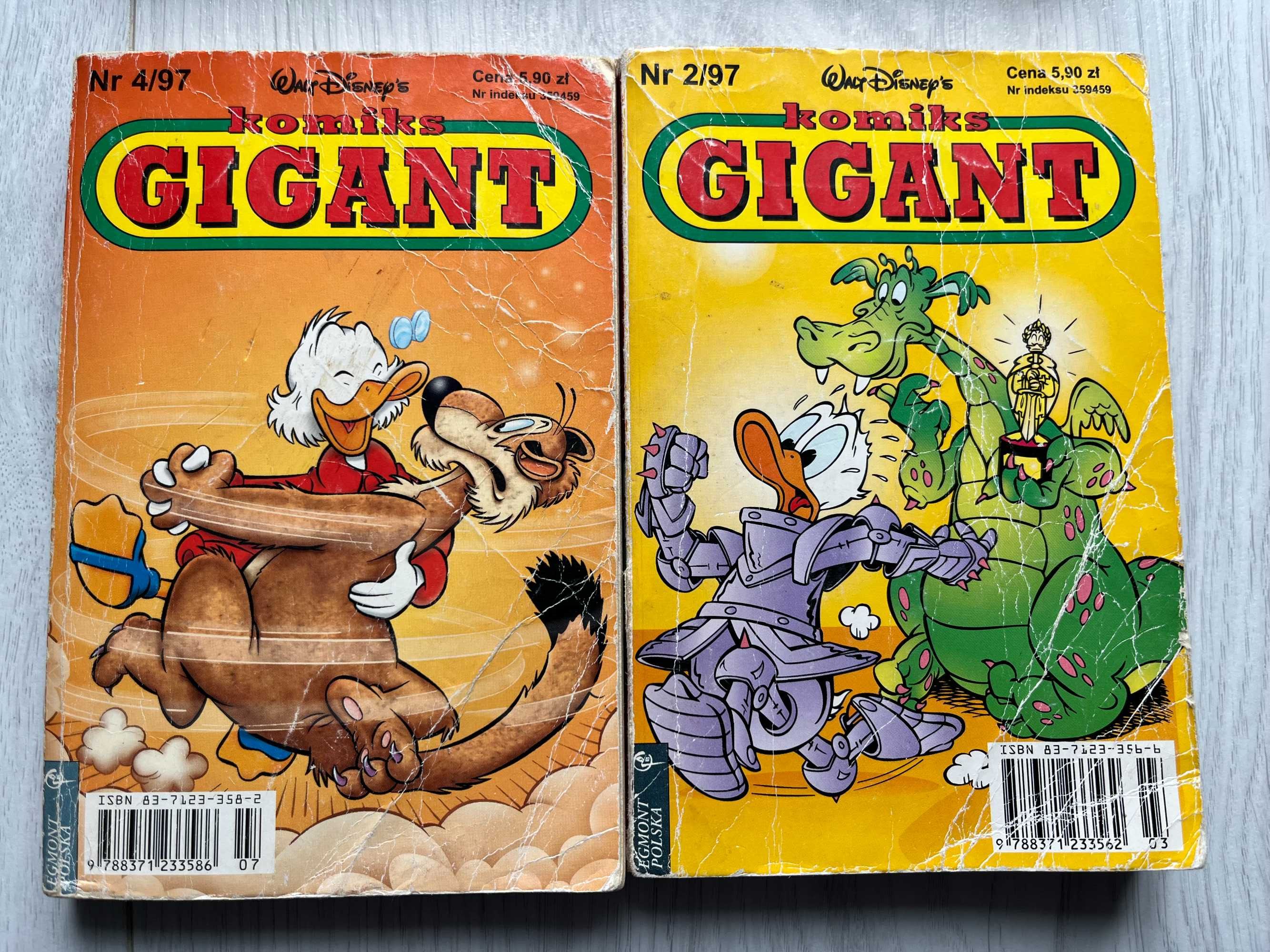 Komiks Gigant rok 1997 numery 2, 4, 5 i 6