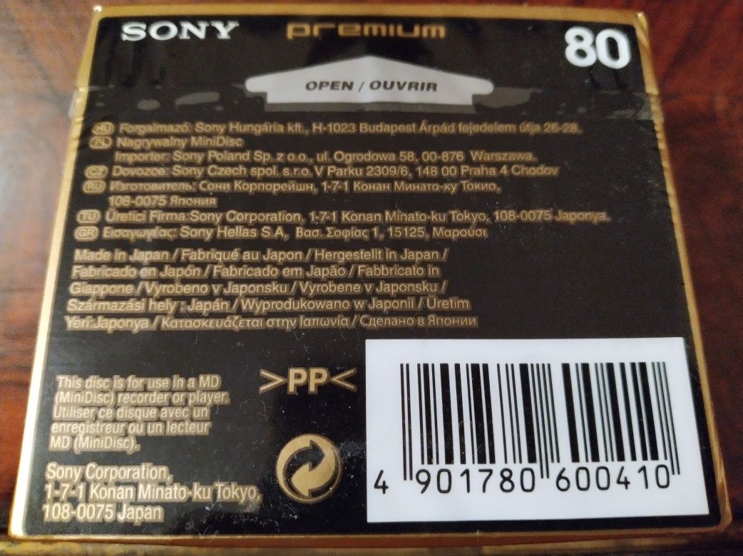 Мини Диск/Мini Disc (NEW!) =SONY MD Premium 80 min= (5шт)