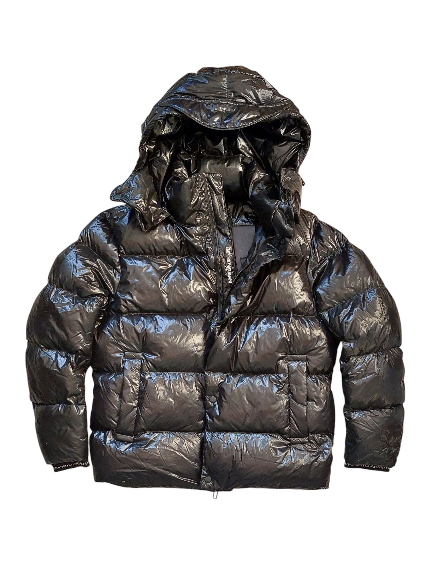 Emporio Armani nowa kurtka puchowa męska z kapturem r. M/48