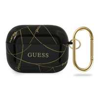 Etui Airpods Pro Guess Gold Chain Czarny