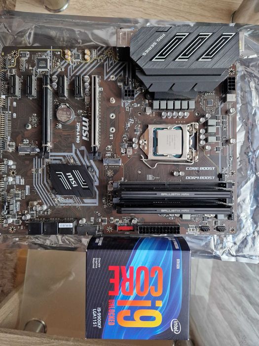 INTEL CORE I9 9900kf+MSI Z390 A-PRO +16GB DDR4 4000MHZ