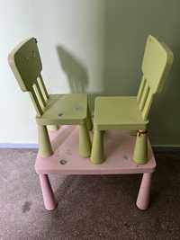 Stolik i 2 krzesła dla małego dziecka