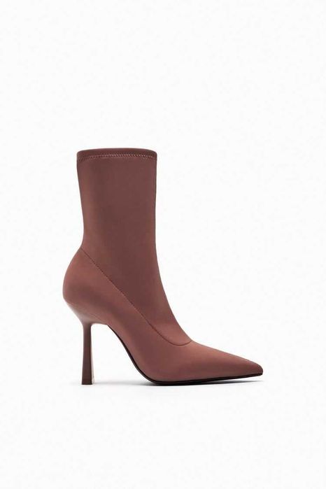 Botins lycra rosa ZARA