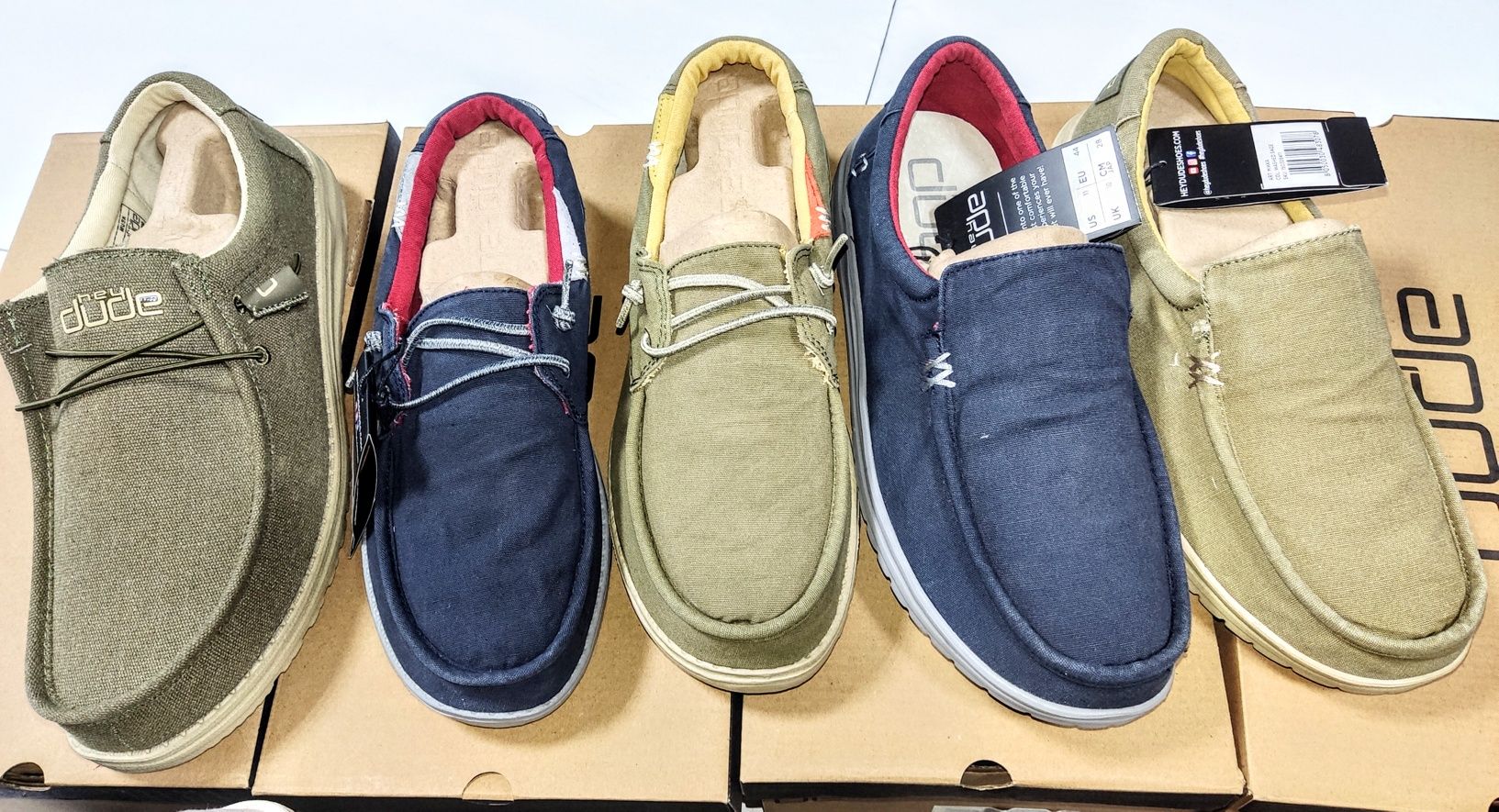 Мокасины Hey Dude Wally, ткань,пена, super light 42-43