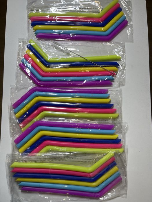 PALHINHAS, batidos,iogurtes liquidos REUTILIZAVEIS pack 6 unid.